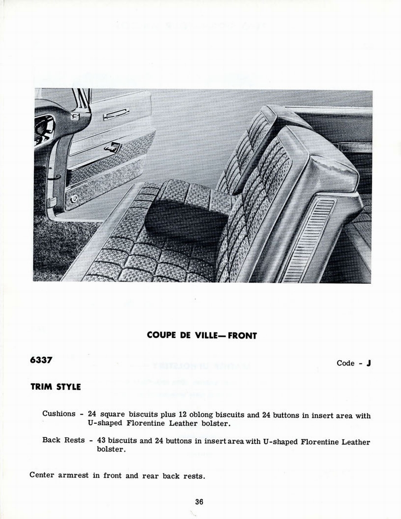 1960 Cadillac Optional Specifications Manual Page 41